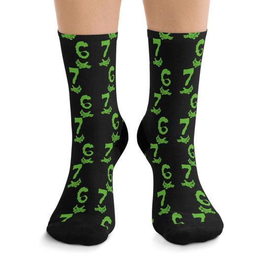 Discover Eco-Friendly Graphic Socks for Casual Wear, Sustainable Fashion, Unique Gift, Green Living, Daily Comfort