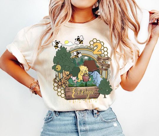 Discover Custom Pooh and Friends Classic Birthday T-Shirt, Winnie The Pooh 1926 Vintage Shirt, Disney Pooh Birthday Tee, Disney Family Matching Shirt