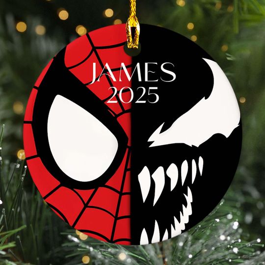 Discover Personalized Ornament Superhero Character, American Alien Movie Xmas Ornament Fan Gift, Customized 2025 Christmas Tree Decor Gift For Kid