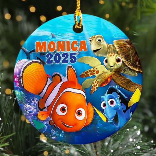 Personalized Nemo And Friends Christmas Ornament, Finding Dory 2025 Christmas Tree Decor