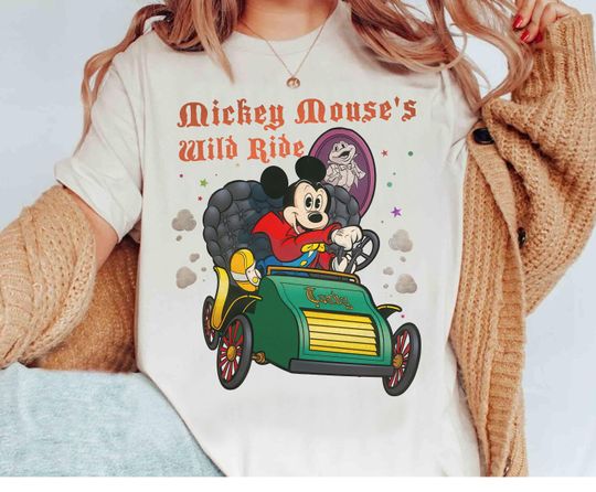 Discover Disney Mickey Mouse Costume Mr. Toad's Wild Ride Fantasyland T-Shirt, Disney Vacation Trip, Disney Trip Matching Family Shirt, WDW Trip Tee