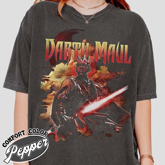 Discover Star Wars Darth Maul Vintage T-Shirt, Disney Hollywood Studios Trip, Galaxy's Edge Tee, Star Wars Day Shirt, May The 4th Be With You