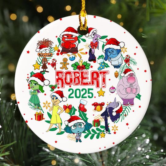 Personalized Inside Out 2 Movie Characters Ornament