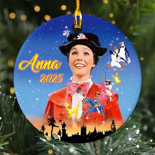 Discover Personalized Ornament Neglected Children, Mary Poppin Movie Xmas Ornament Fan Gift, Customized 2025 Christmas Tree Decor Gift For Kid
