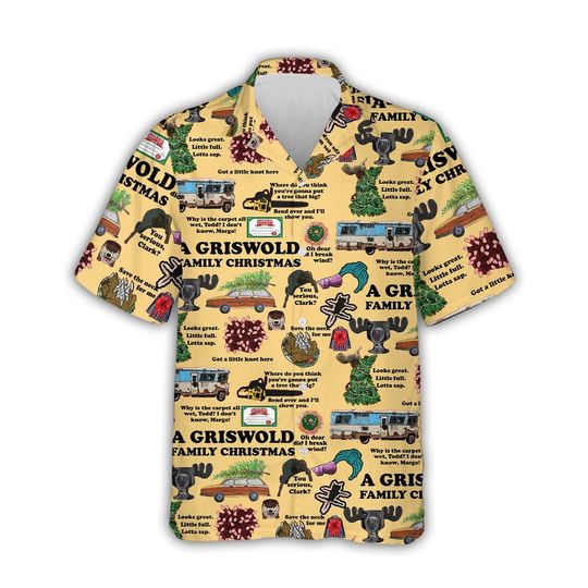 Discover Griswold Family Hawaiian Shirt, Christmas Vacation Aloha Shirt, Funny Holiday Shirt, Tropical Xmas Shirt for Men Women