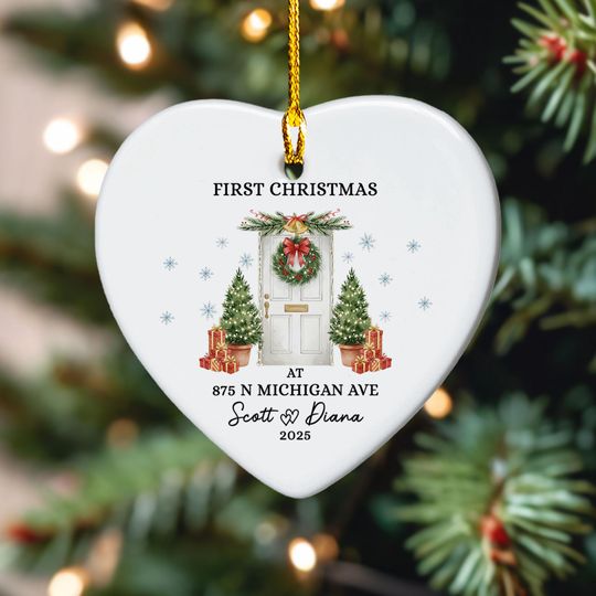 Discover Personalized New Home Xmas Ornament, First Christmas in Our New Home Ornament, Happy New Home Gift, Family Decor, Xmas Keepsake