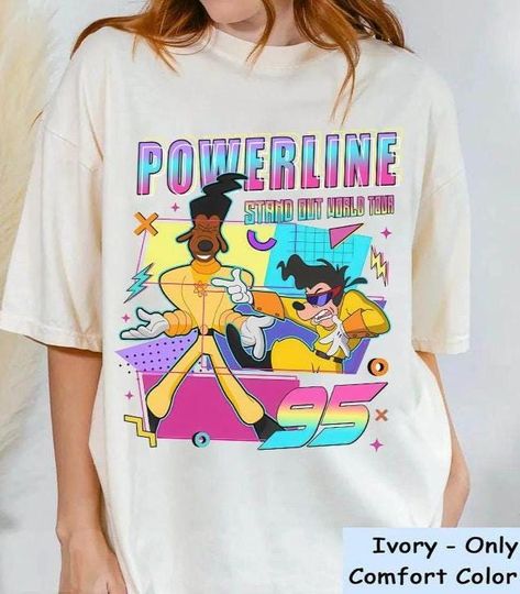 Discover Disney Powerline Stand Out Tour A Goofy Movie Retro T-Shirt, Disney World Tour Shirt, Disney Trip Matching Family Shirt, A Goofy Movie 2025