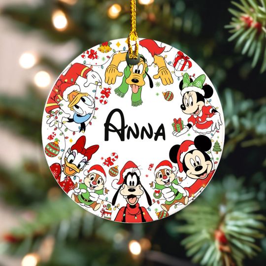 Discover Mickey And Friends Christmas Ornament, Disney Group Christmas