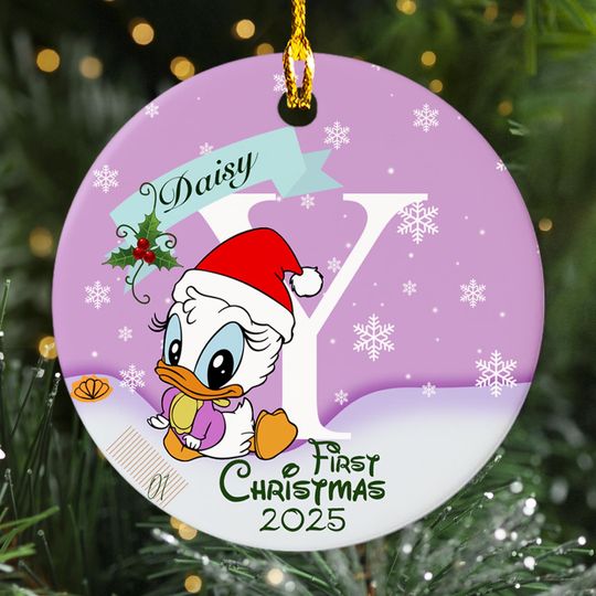 Discover Personalized Disney Baby First Christmas Ornament 2025 Christmas Tree Decor