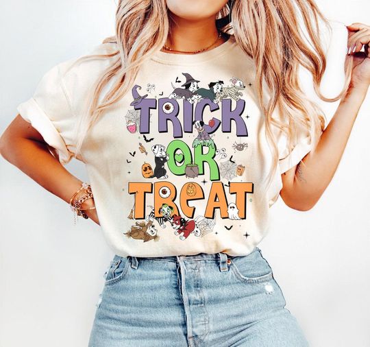 Discover Disney 101 Dalmatians Costume Halloween Trick or Treat T-Shirt, Disney Dog Lover Shirt, Disneyland Halloween Family Matching Shirt, WDW Tee