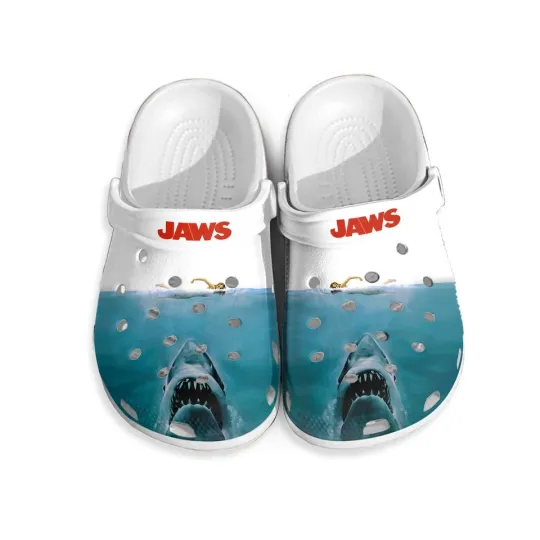 Discover Jaws Shark Summer Clogs for Women and Men