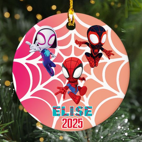 Custom Spiderman Ornament, Spider-Man Christmas Ornament