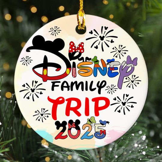 Discover Personalized Family Trip Christmas Ornament, Customized 2024 Christmas Tree Decor, Xmas Holiday Gift For Kid, Christmas Trip Keepsake