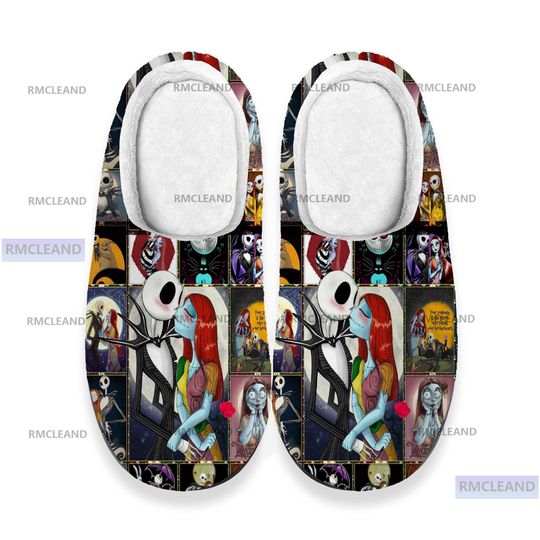 The Nightmare Before Christmas 3D All Over Print Slipper,  Indoor Slipper, Winter Slipper, Christmas Slippers