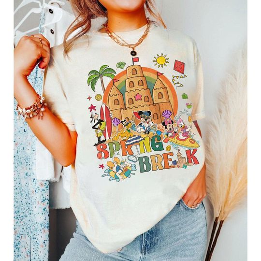Discover Disney Mickey and Friends Summer Break Cruise T-Shirt, Disneyland Summer Vacation Matching T-Shirt,, Disney Trip Matching Family Shirt