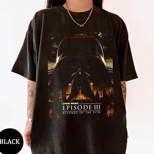 Discover Star Wars Episode 3 Revenge of the Jedi Vintage T-Shirt, Darth Vader Galaxy's Edge Disney Hollywood Studios