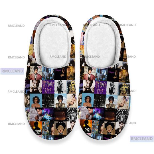 Discover Prince Pur Rain 3D All Over Print Slipper, Prince Indoor Slipper, Winter Slipper, Christmas Slippers