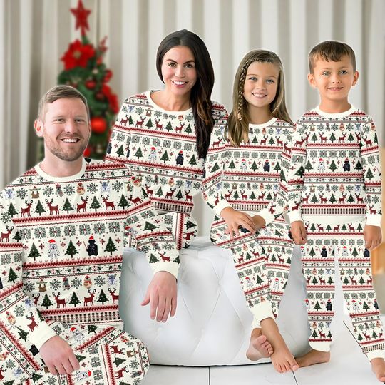 Discover Star Wars Christmas Family Pajamas Set, The Clone Droid Matching Holiday Pajamas, Disney Xmas Loungewear, Fun Robots Xmas Tee And Pants