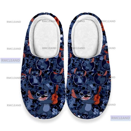 Discover Lilo and Stitch 3D All Over Print Slipper, Stitch Indoor Slipper, Winter Slipper, Christmas Slippers