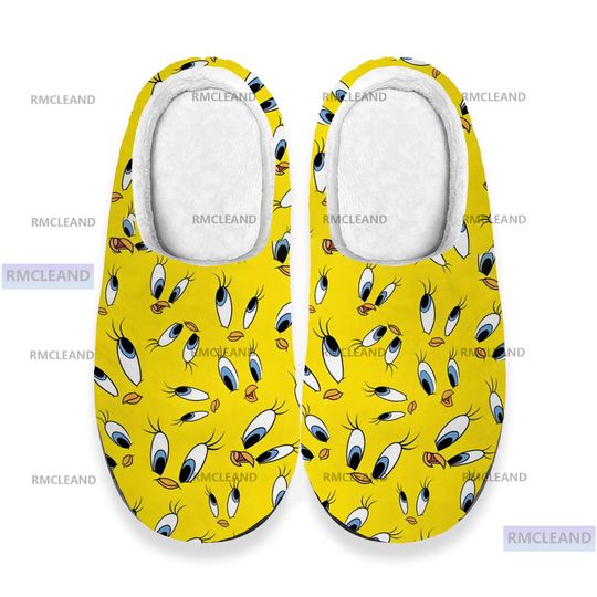 Tweety Bird 3D All Over Print Slipper, Tweety Bird Indoor Slipper, Winter Slipper, Christmas Slippers
