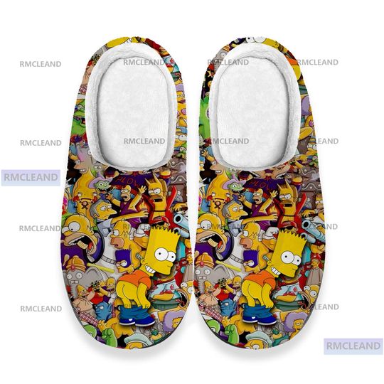 The Simpsons 3D All Over Print Slipper, The Simpsons Indoor Slipper, Winter Slipper, Christmas Slippers