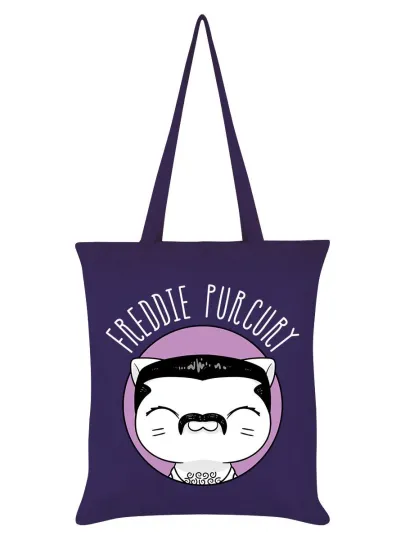 Discover Tote Bag Freddie Purcury V. I. Pets Purple 38x42cm