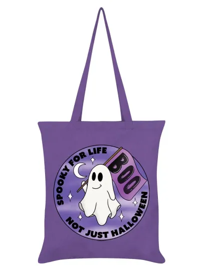 Discover Spooky for Life Violet Tote Bag