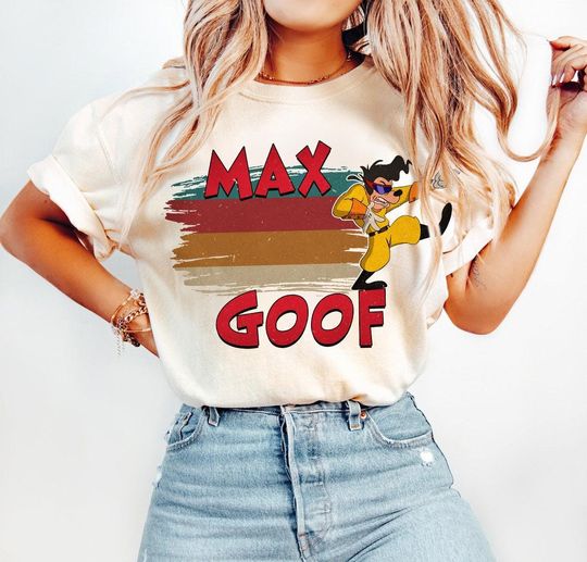 Discover Vintage Disney A Goofy Movie Max Goof Retro 90s T-Shirt, Disney Powerline Stand Out World Tour Shirt, Disney Trip Matching Family Shirt