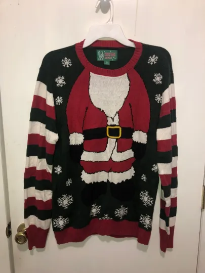 Discover Ugly Christmas Sweater Santa With Your Face Unisex Large