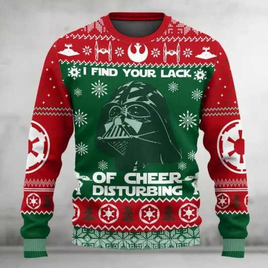 Discover XMAS Christmas Darth Vader Ugly Sweater Star Wars Xmas Gift for Men Women