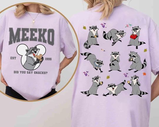 Discover Disney Pocahontas Meeko Raccoon Did You Say Snacks Shirt, Disney Princess Pocahontas Shirt, Magic Kingdom, Disneyland Trip Tee Birthday Gift