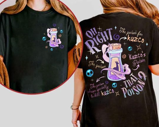 Discover Disney Pick Your Poison Kuzco's Poison T-Shirt, Yzma Poison Tee, Disneyland Family Matching shirt, The Emperor's New Groove Kuzco Llama Gift