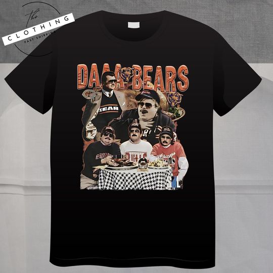Discover Daaa Bears Vintage Bootleg Tribute T-Shirt, Classic Retro Inspired Graphic Sweatshirt, Chicago Football Fan Apparelc Hoodie