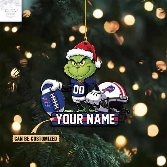 Discover Personalized Buffalo Team Bills Christmas Ornament, Gifts For Fans