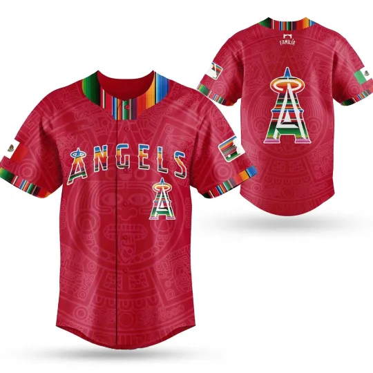 Discover Angels Mexican Heritage Night Baseball Jersey 2025