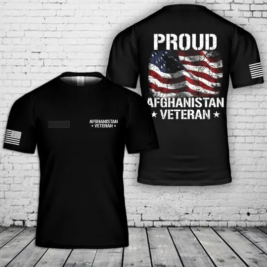 Discover Custom Name US Army Afghanistan Veteran 3D Shirt Military AOP Shirt
