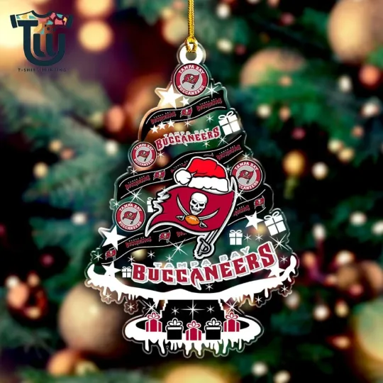 Discover Personalized Tampa Bay Team Buccaneers Christmas Ornament, Gifts For Fans