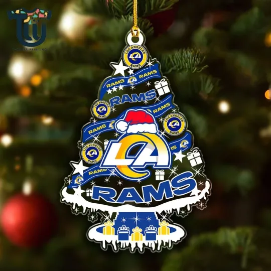 Discover Personalized Los Angeles Team Rams Christmas Ornament, Gifts For Fans