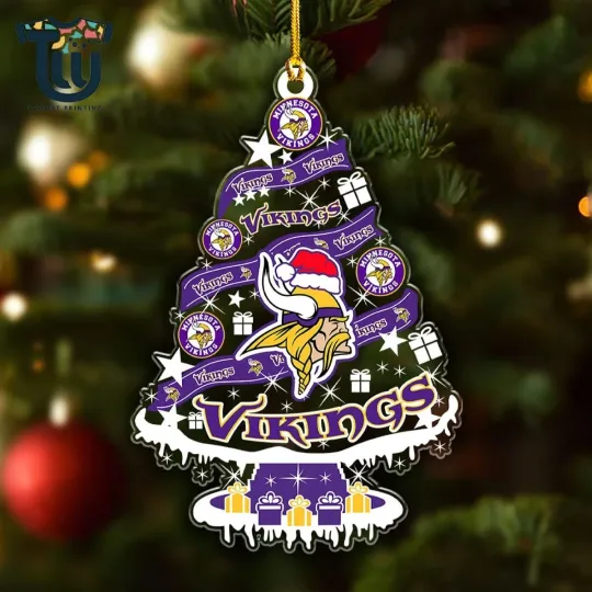 Discover Personalized Minnesota Team Vikings Christmas Ornament, Gifts For Fans