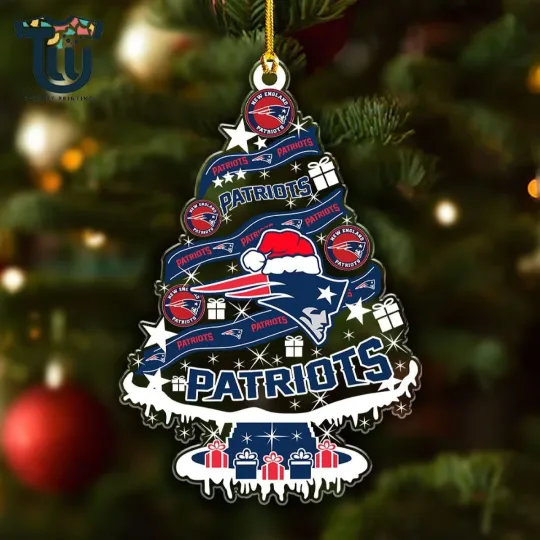 Discover Personalized New England Team Patriots Christmas Ornament, Gifts For Fans
