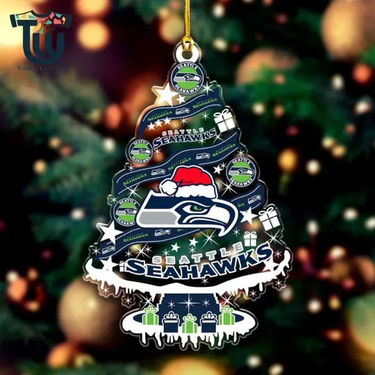 Discover Personalized Seattle Team Seahawks Christmas Ornament, Gifts For Fans