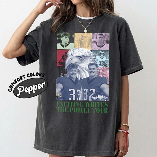 Discover Exciting Whites The Philly Tour Vintage Comfort Colors T-Shirt, Philadelphia Football Meme Retro Tee