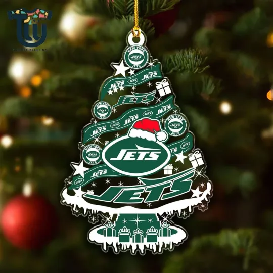 Discover New York Team Jets Christmas Ornament, Gifts For Fans