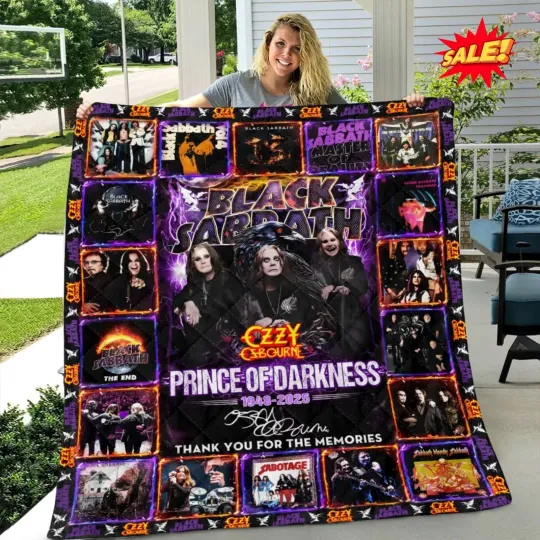 Discover Ozy Osbourne Prince of Darkness Fleece Blanket