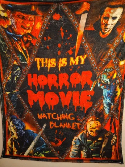 Discover Horror Movie Fleece Throw Blanket  Multiple Characters