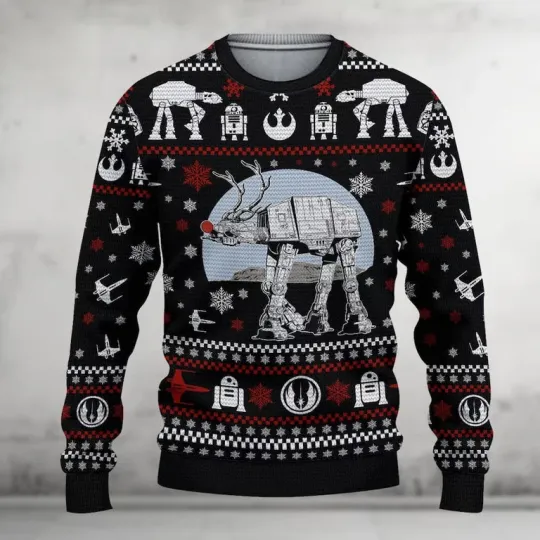 Discover XMAS Star Wars Ugly Christmas Sweater Disney Movie Xmas Gift for Fans