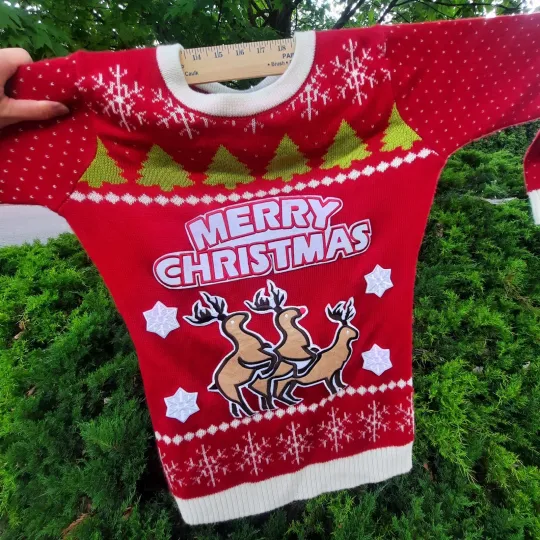 Discover Sweater Lab Naughty Reindeer Mount Ugly Christmas Sweater Funny Womens Medium