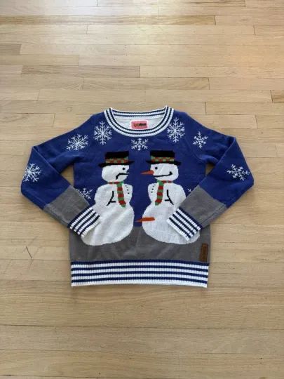 Discover Women's Ugly Christmas Sweater Size Small Snowman Winter Snowflake