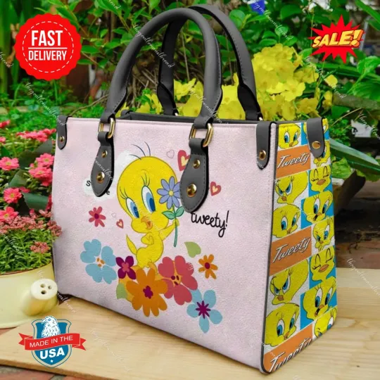 Discover Tweety Birds Leather Handbag