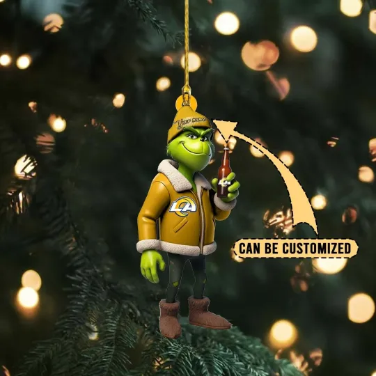 Discover Personalized Los Angeles Football Team Rams Christmas Ornament Holiday Gift